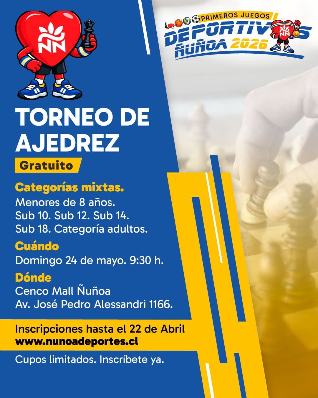 Afiche Torneo de ajedrez