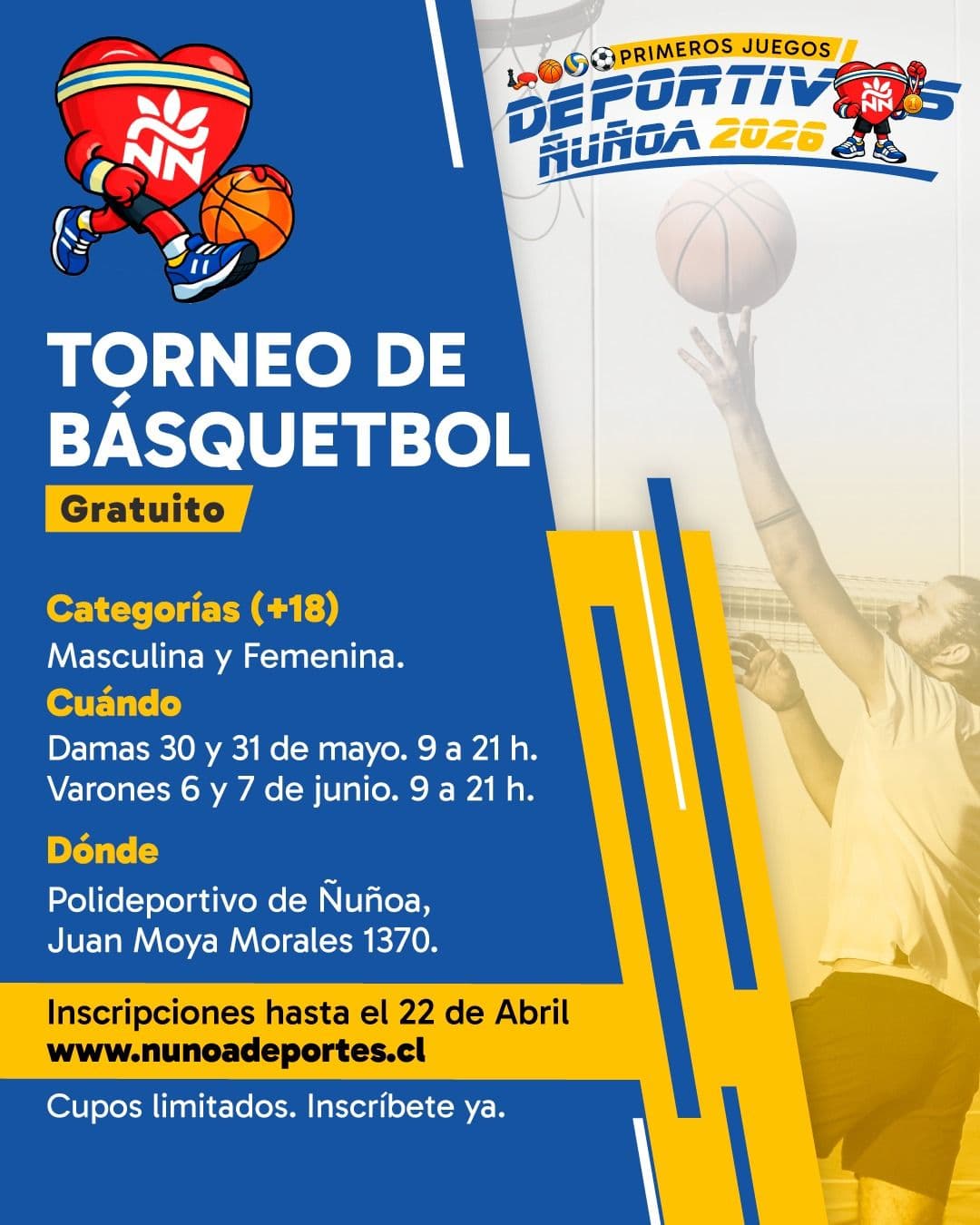 Afiche Torneo de básquetbol